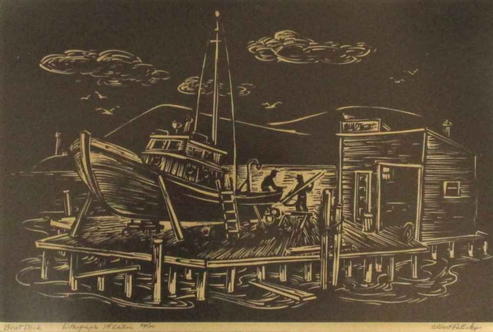 Boat Dock by  Albert Patecky - Masterpiece Online