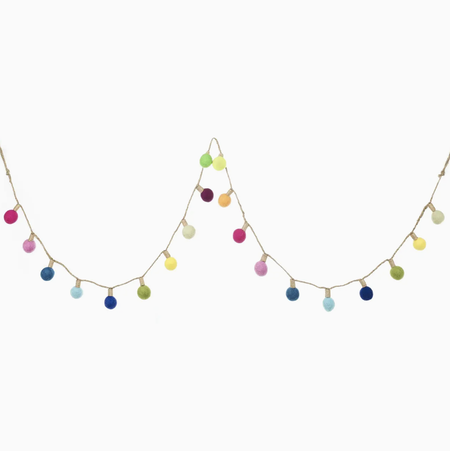 Image of Lightbulb Garland - Handmade Felt Ornament by  Felt So Good