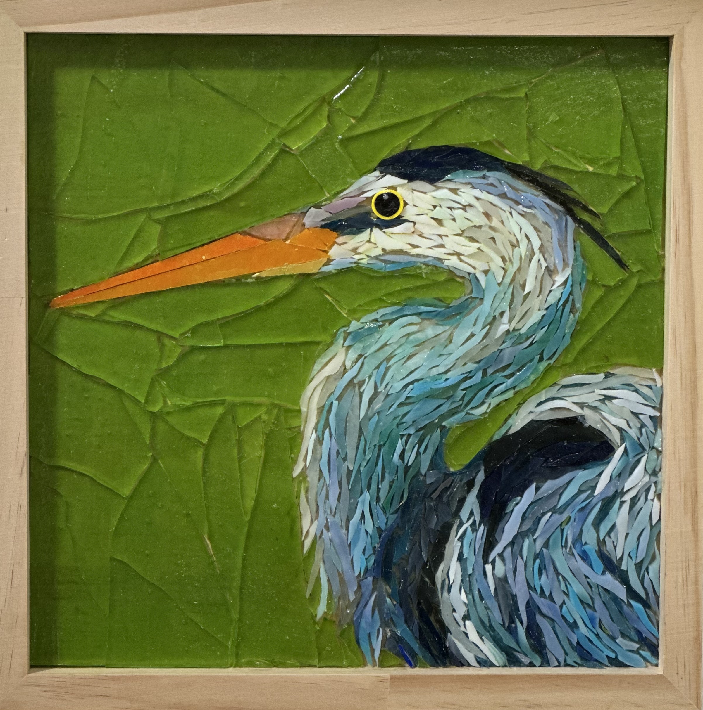 Image of Heron on Green by Joseph Kaftan