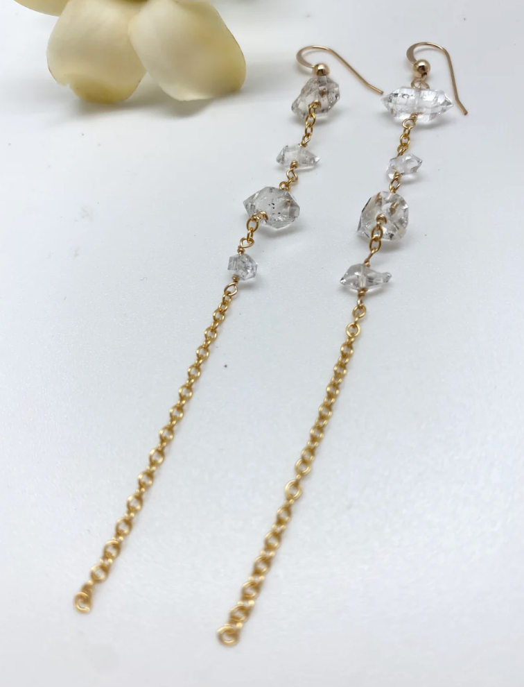 Image of Noelani Herkimer Diamond Earrings by  Maui Mari