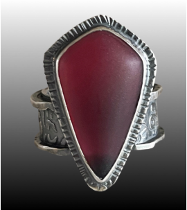 Image of Rosarita Shield Ring, Size 9.5 by Pam Sable