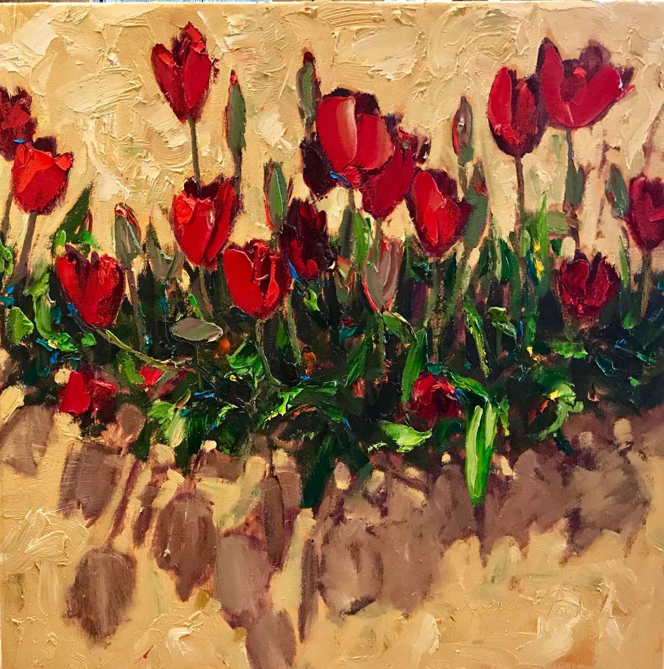 Spring Red Tulips by  Graydon Foulger - Masterpiece Online