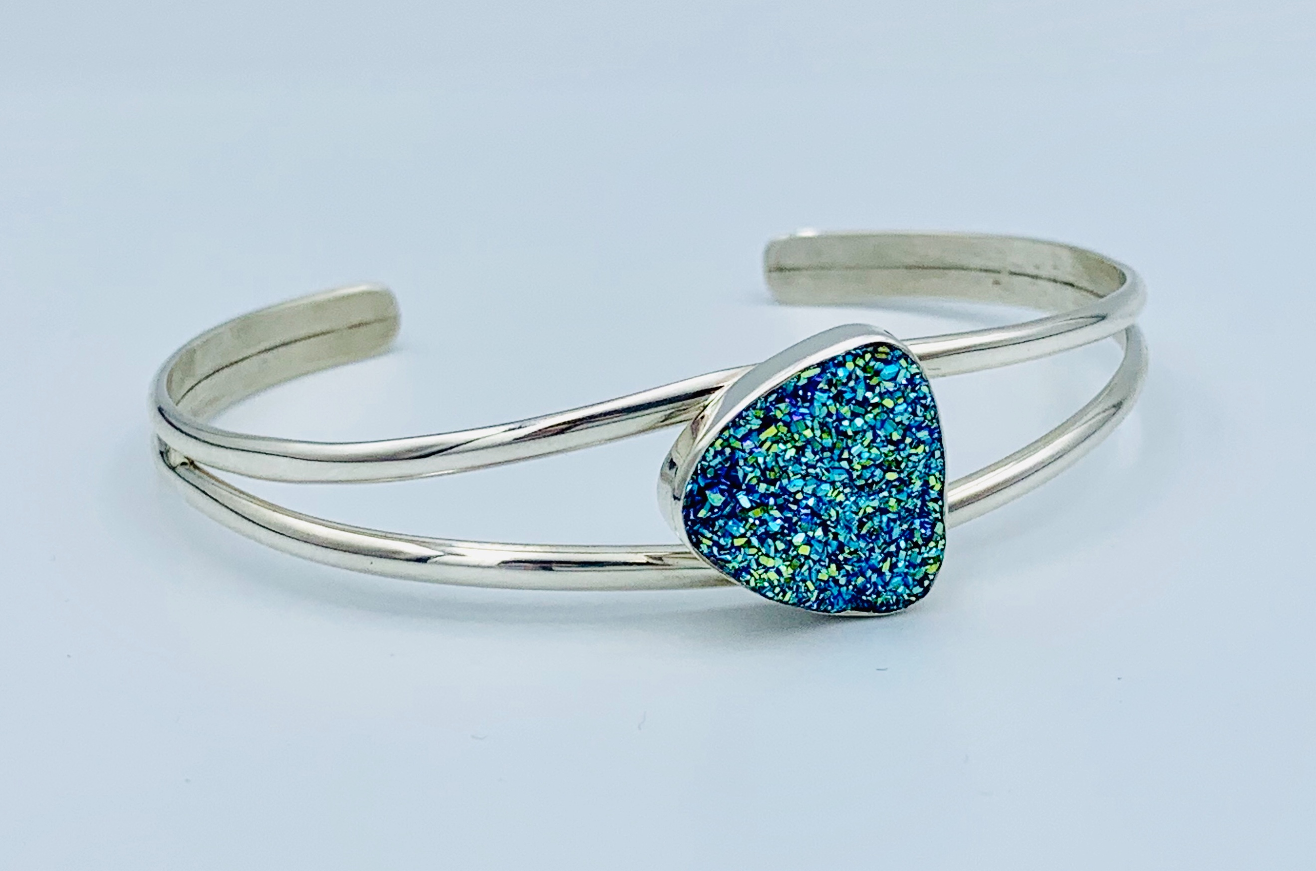 Image of Silver Druzy Bracelet by Catherine Laing