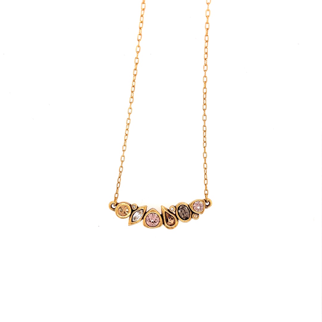 Sabine Necklace in Gold, Champagne