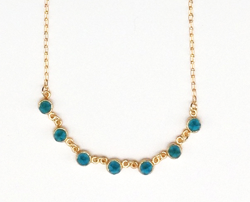 Image 1 for Crystal Small Rounds Necklace 17 Crystal Small Rounds Necklace 17