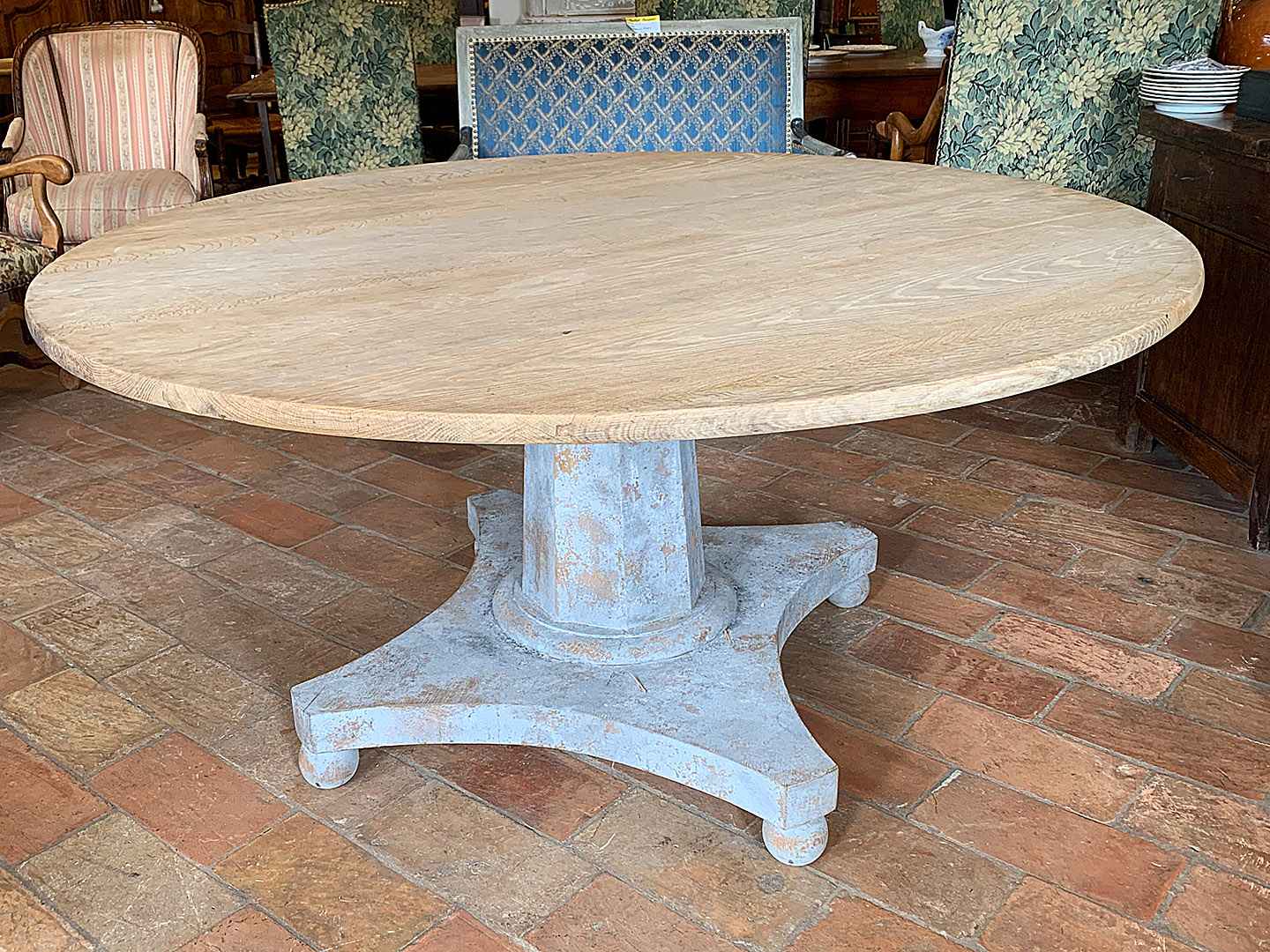 Custom Round French Dining Table Wirthmore Antiques