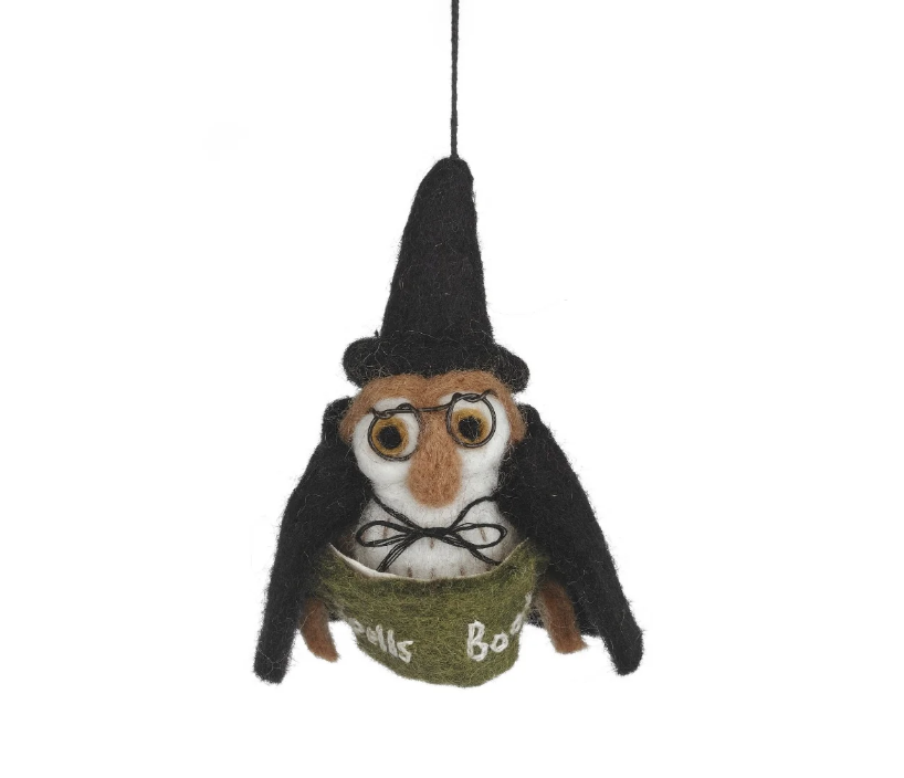 Image of Lumos the Night Owl - Handmade Felt Ornament by  Felt So Good