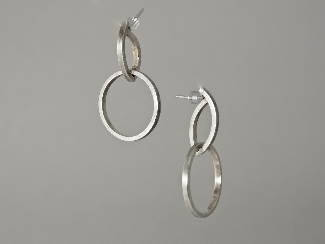 Silver Infinity Earrings in Sterling Silver