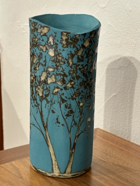 Teal Tree Vase
