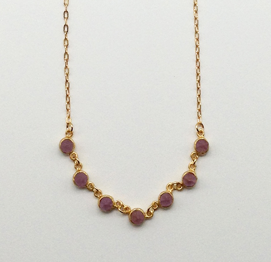 Image 1 for Crystal Small Rounds Necklace 17 Crystal Small Rounds Necklace 17