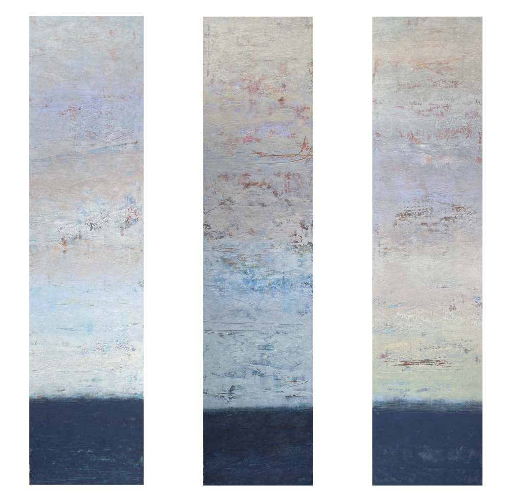 Image of Color Our World Quietly Triptych by Ginnie Cappaert