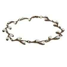 Pussy Willow Bracelet - Bronze and Pearl
