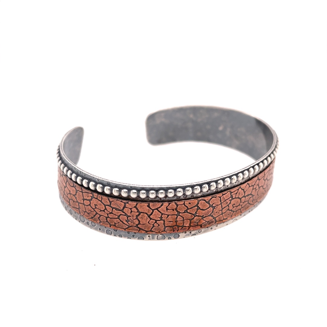 Sterling Silver and Copper Cuff