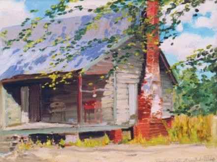 Cabin, Sunny Hill Pla... by  Richard Evett Bishop - Masterpiece Online
