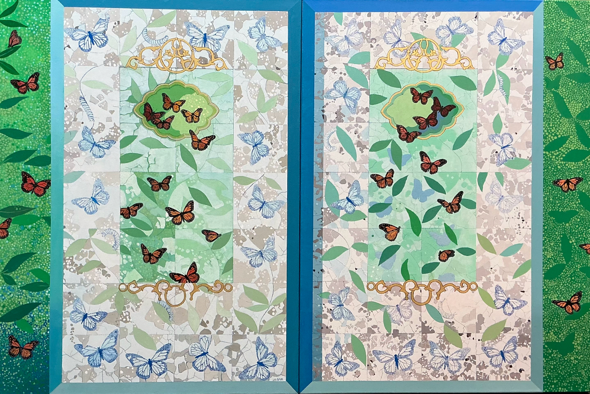 Image of Butterfly Gates, Diptych by Miles Bair