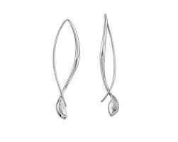 Be-Leaf Drop Earrings Sterling Silver