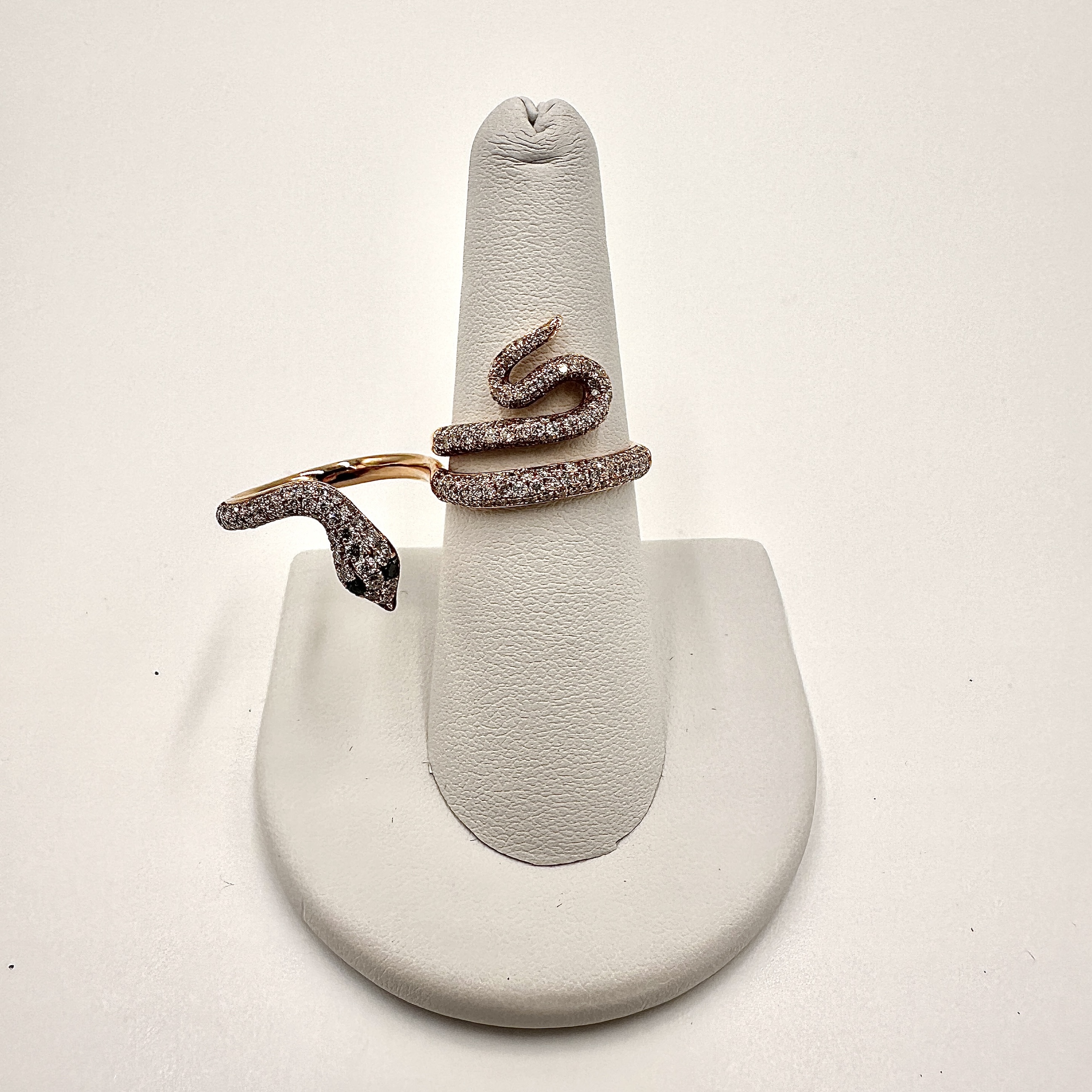 Image of 18k Black and White Diamond Snake Ring by Marcia McDonough