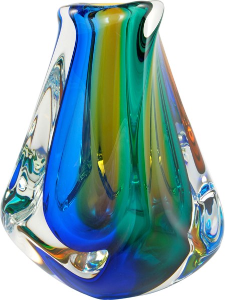 Verdant Crystal Vase
