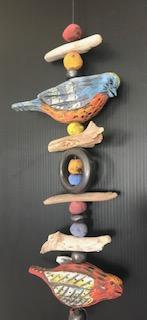 Image 1 for Two Bird Hanging Totem Two Bird Hanging Totem