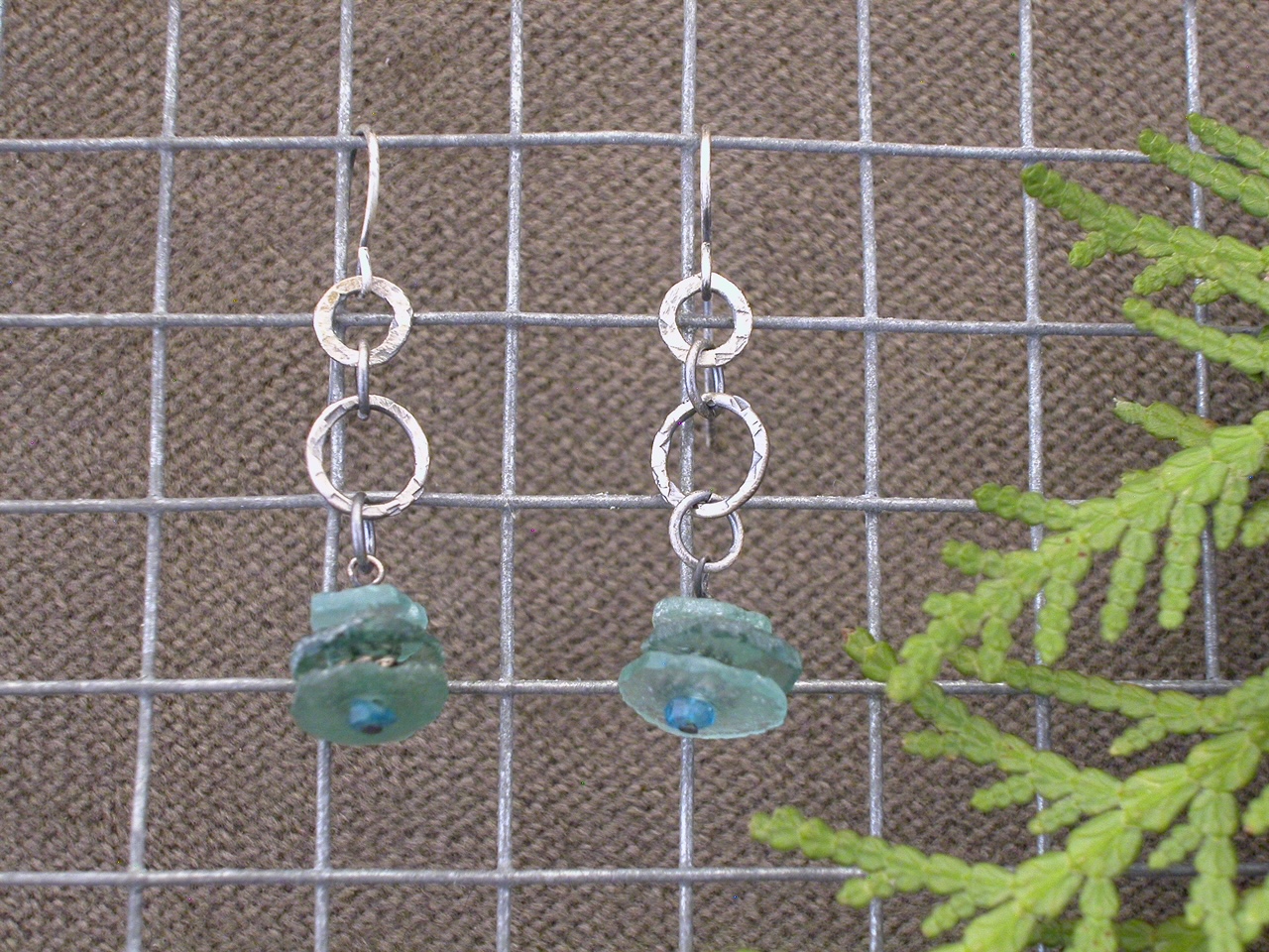 SS and Roman Glass Earrings