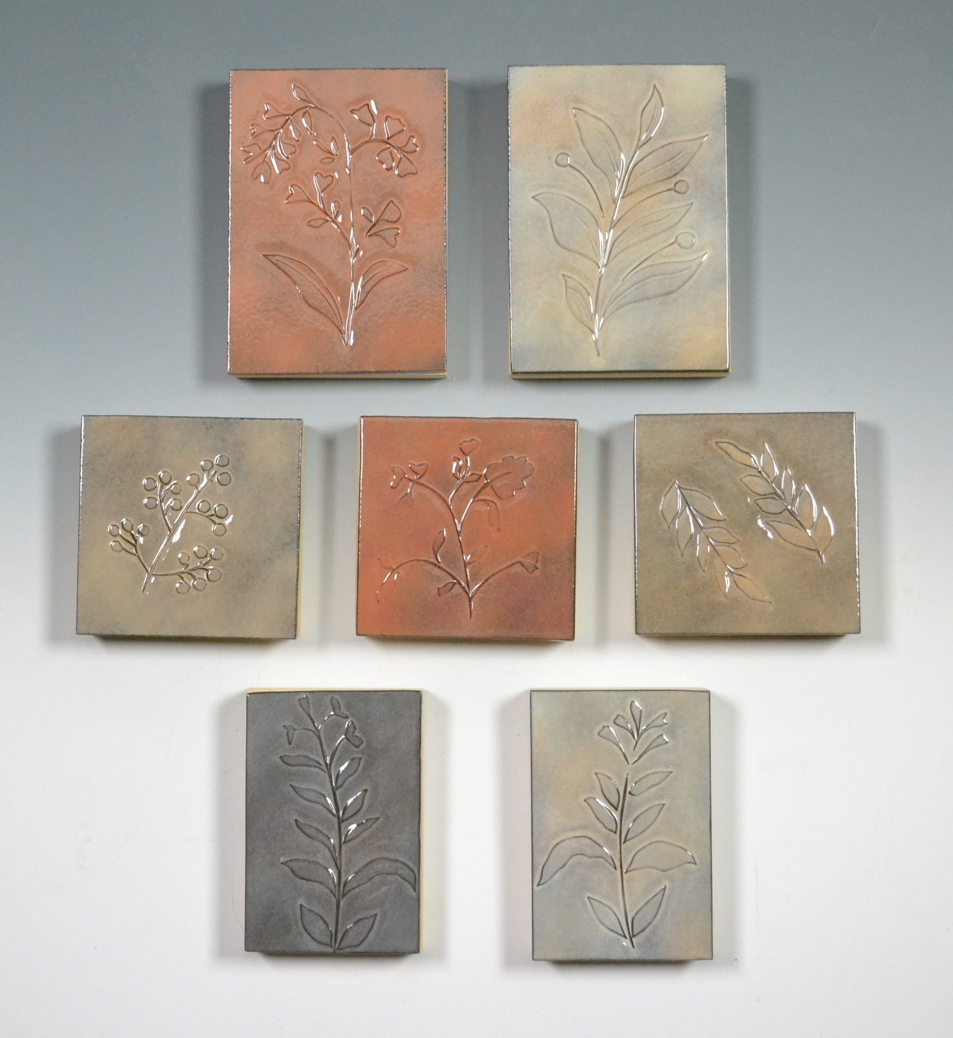 Image of Assorted Ferns & Leaves Tiles by Kathleen Eggert