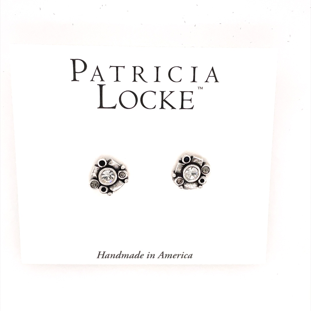 Rinconada Earrings in Silver, Black and White