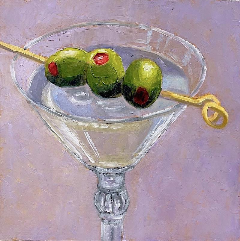 Image of Three Martini Olives by Pat Doherty