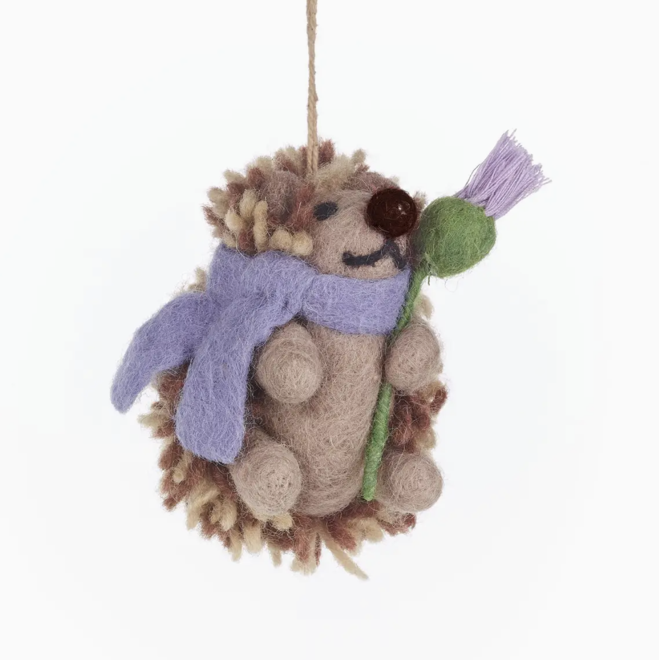 Image of Thea the Hedgehog - Handmade Felt Ornament by  Felt So Good