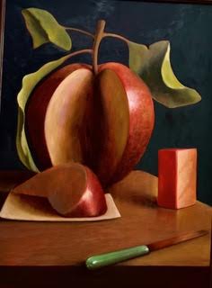 Image of Apple and Cheese by John A. Sayers