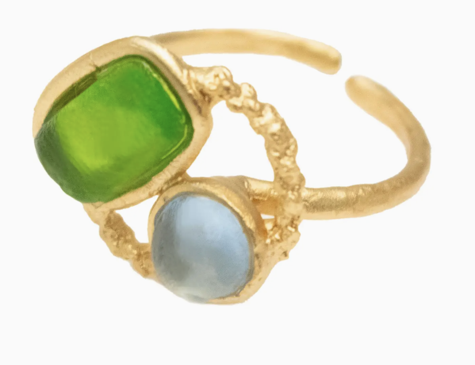 Image of Neo-Baroque 2-Stone Adjustable Ring by Michael Vincent Michaud