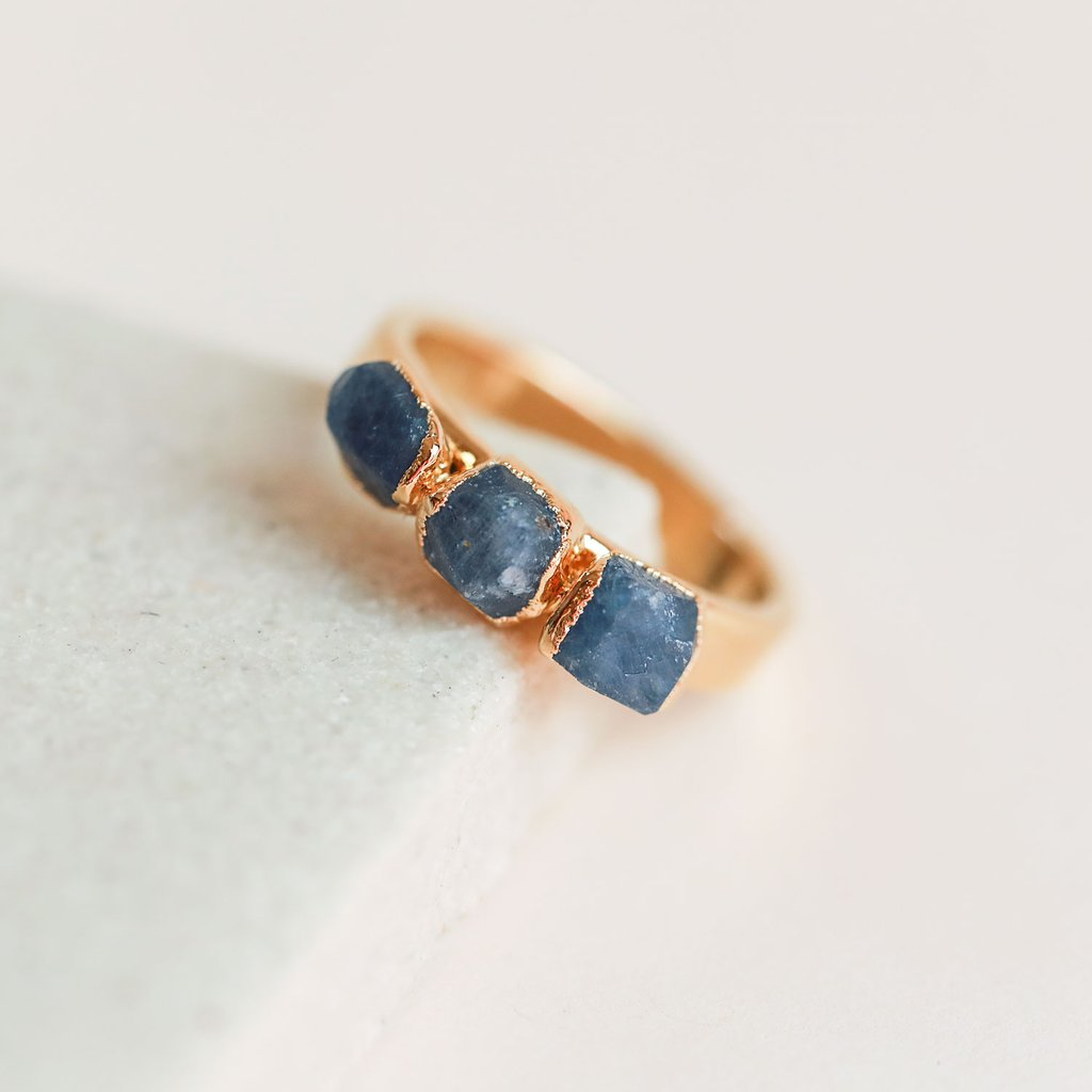 Sapphire Stacking Ring Size 9 Gold