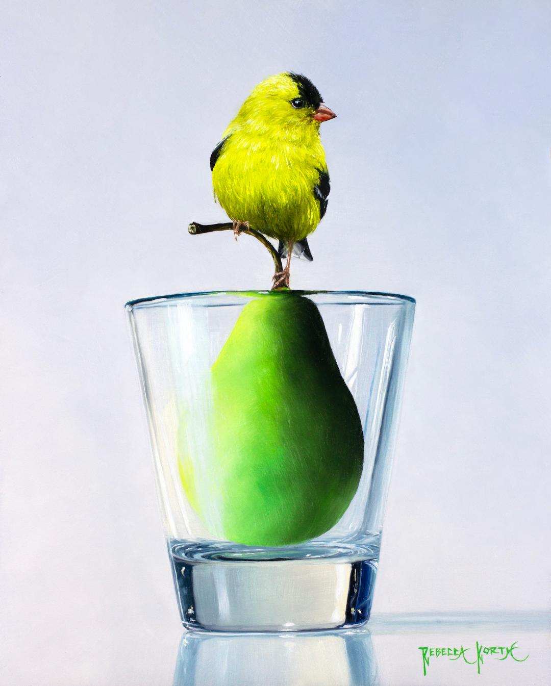 Goldfinch & Green Pear