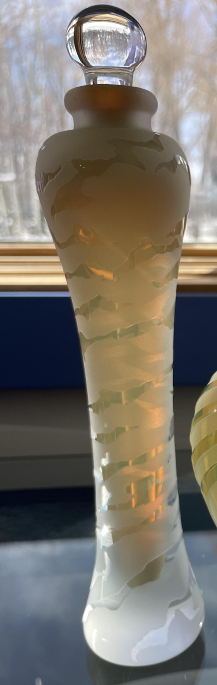 Image of Opaque Iris Yellow Perfume Bottle by Laurie Thal & Daniel Altwies