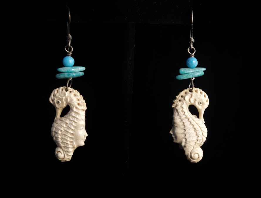 Sea Priestess Earrings by  Susan Tereba - Masterpiece Online