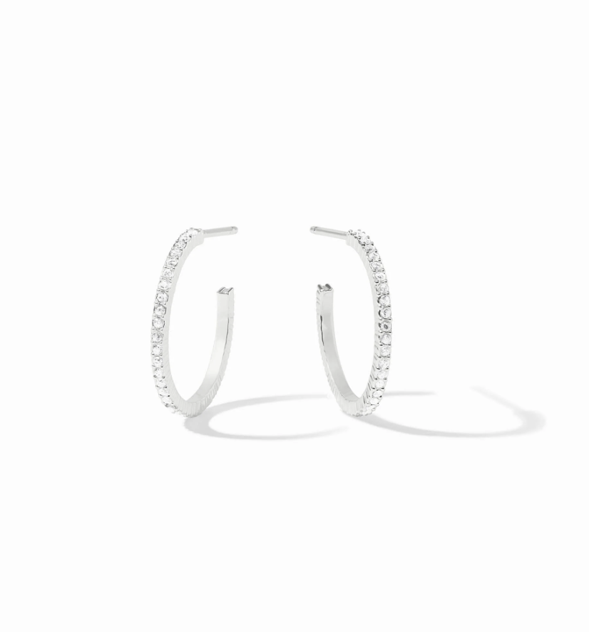 Image of Silver Windsor Hoops - Small by Julie Vos