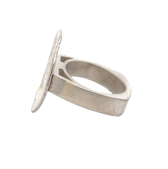 Image 2 for Handmade Chunky Sterling Tree of Legends Ring