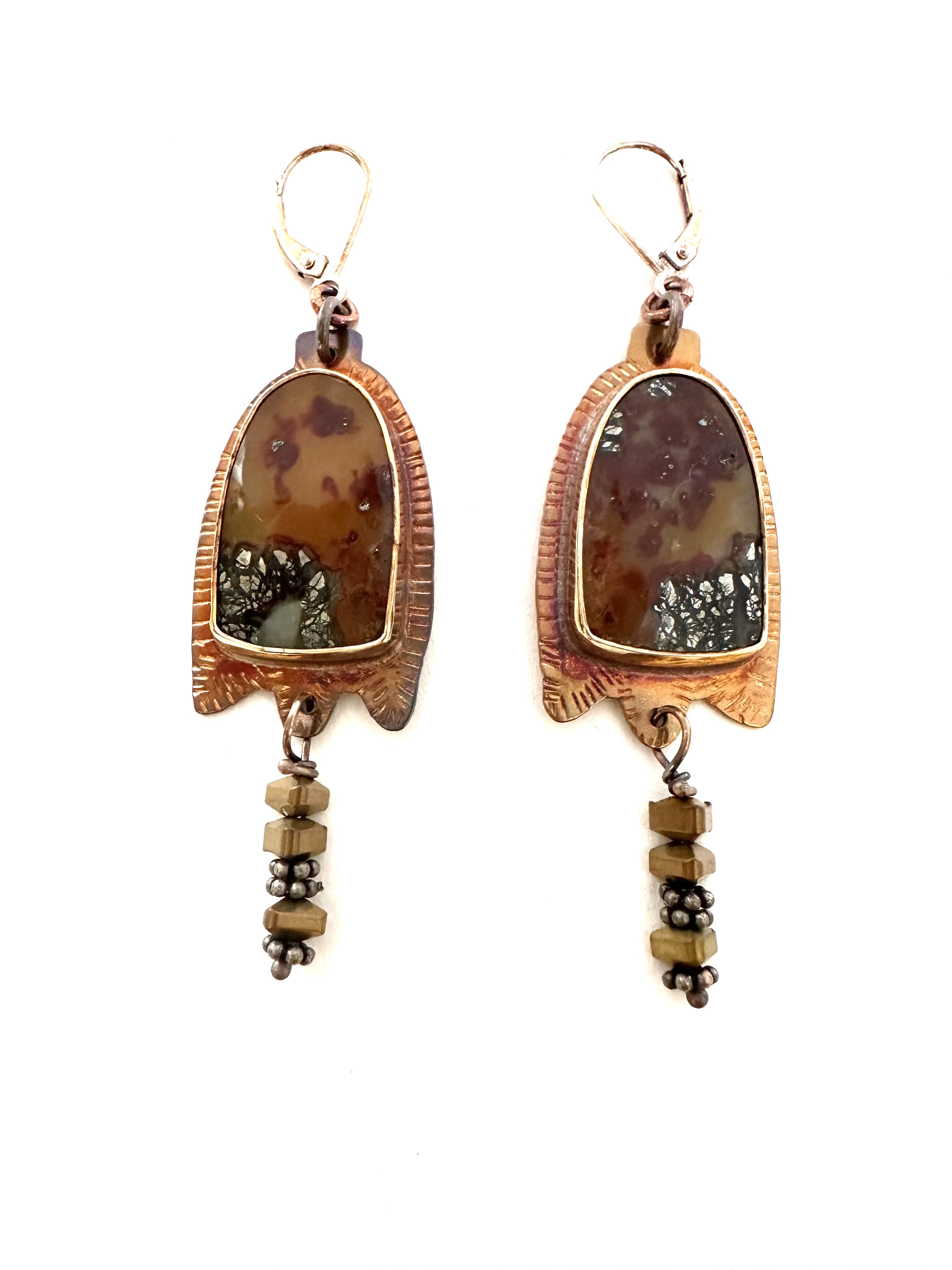 Image of Sterling Silver Marcasite in Quartz Earrings by Julie Shaw
