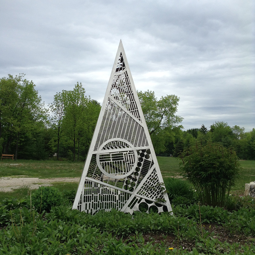 Large Stainless Steel Pyramid
