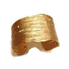 Birch Cuff Bracelet - Gold over Bronze