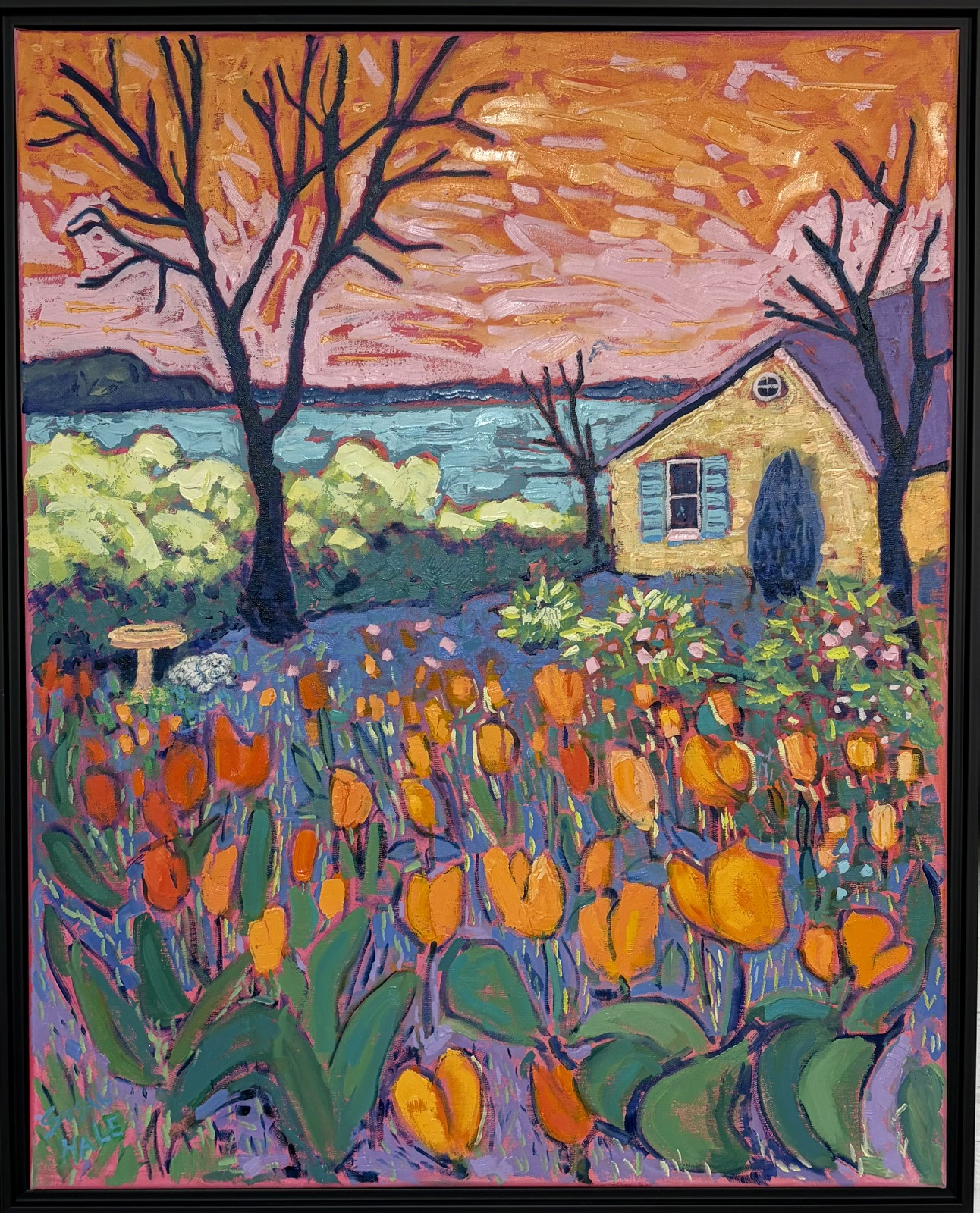 Image of Lakeside Tulips by Susan Hale