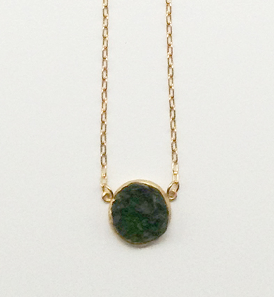 Image 1 for Crystal Round Pendant Necklace 16 Crystal Round Pendant Necklace 16