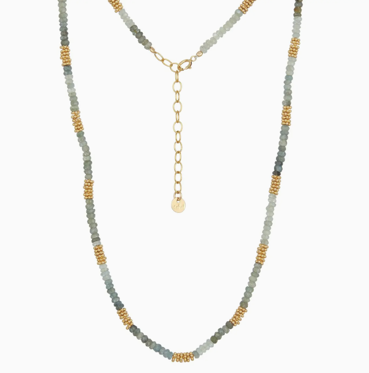 Image of Daisy Moss Aquamarine Choker by Mabel Chong