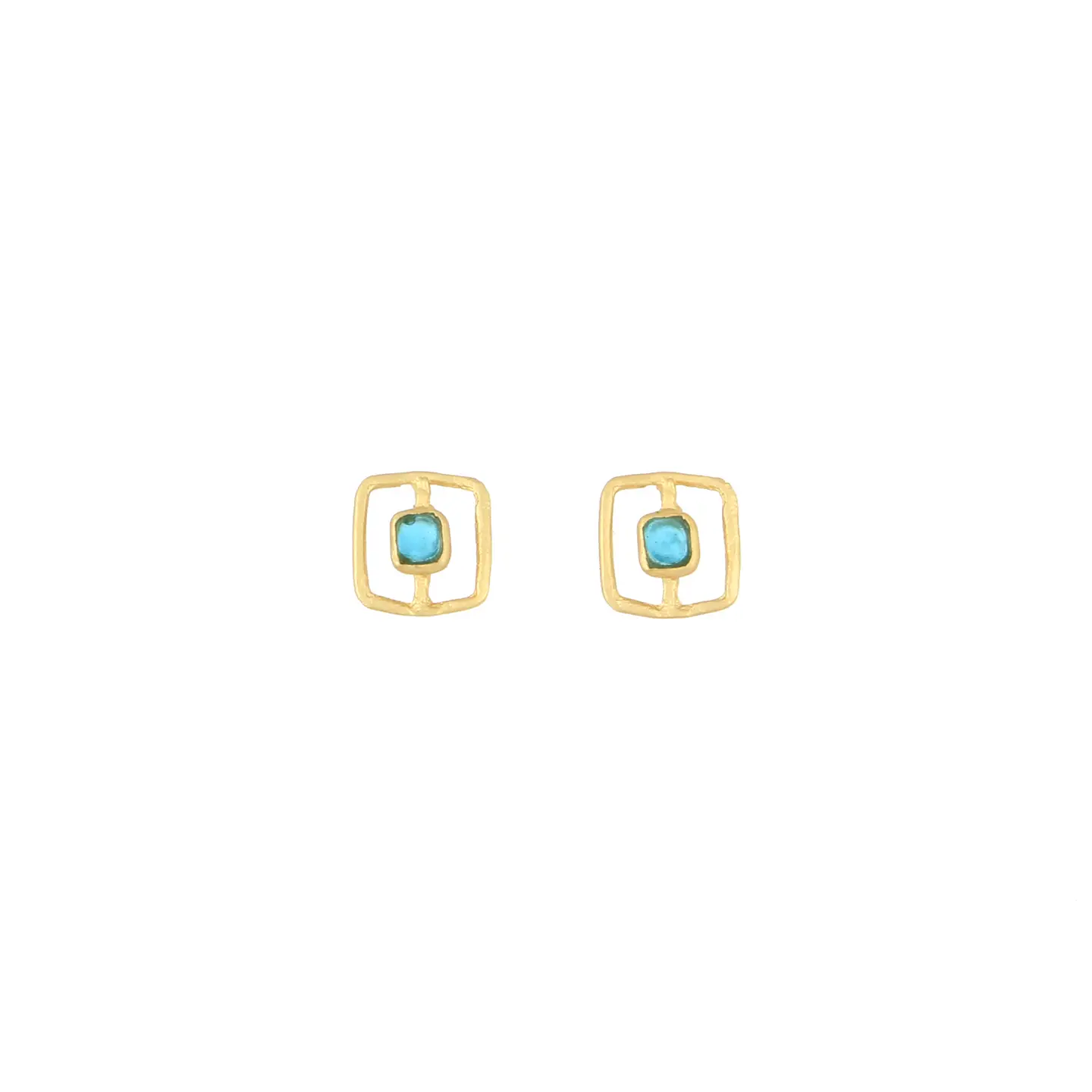 Image of Fragment Post Earrings in Turquoise by Michael Vincent Michaud