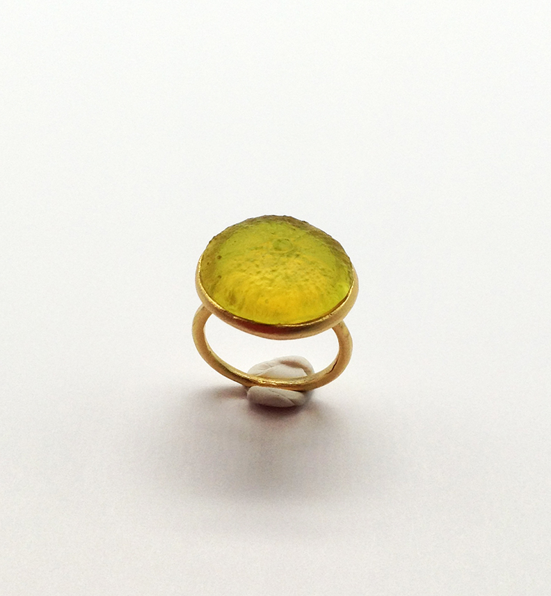 Image 1 for Sea Urchin Ring in Lime Size 5.5 Sea Urchin Ring in Lime Size 5.5
