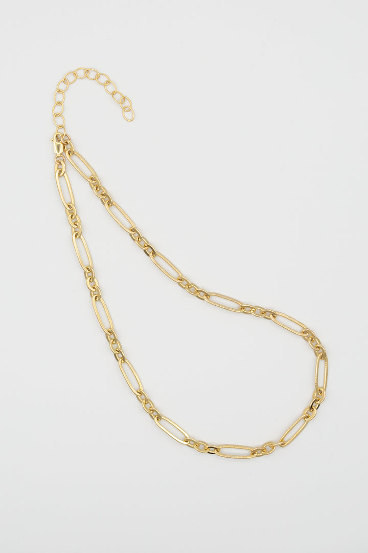 Chunky Gold Long and Short Necklace, 18