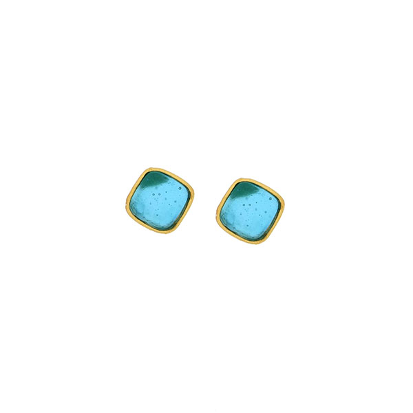 Image 1 for Bubble Diamonds Post Earrings in Turquoise Bubble Diamonds Post Earrings in Turquoise