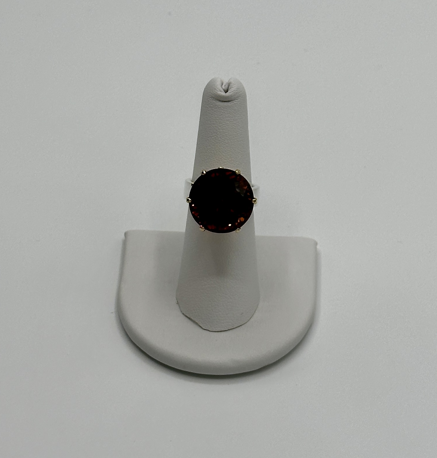 925 Silver Sterling Ring with Giant, Garnet, Stone, Ballast, Weighted, and Hand Cast using Lost Wax Method