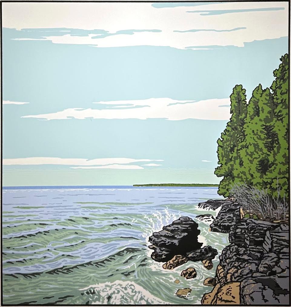 Image of Along the Rocks, Door County, Edition of 8 by John S. Miller