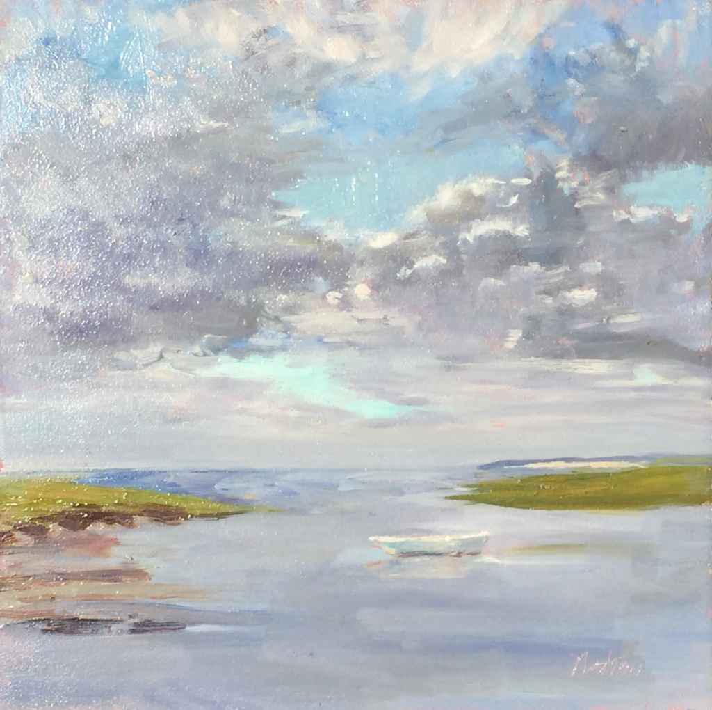 Clouds Parting, Boat ... by Rosalie Nadeau - Masterpiece Online