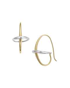 Orbit Earrings 14k Gold and Sterling Silver, small